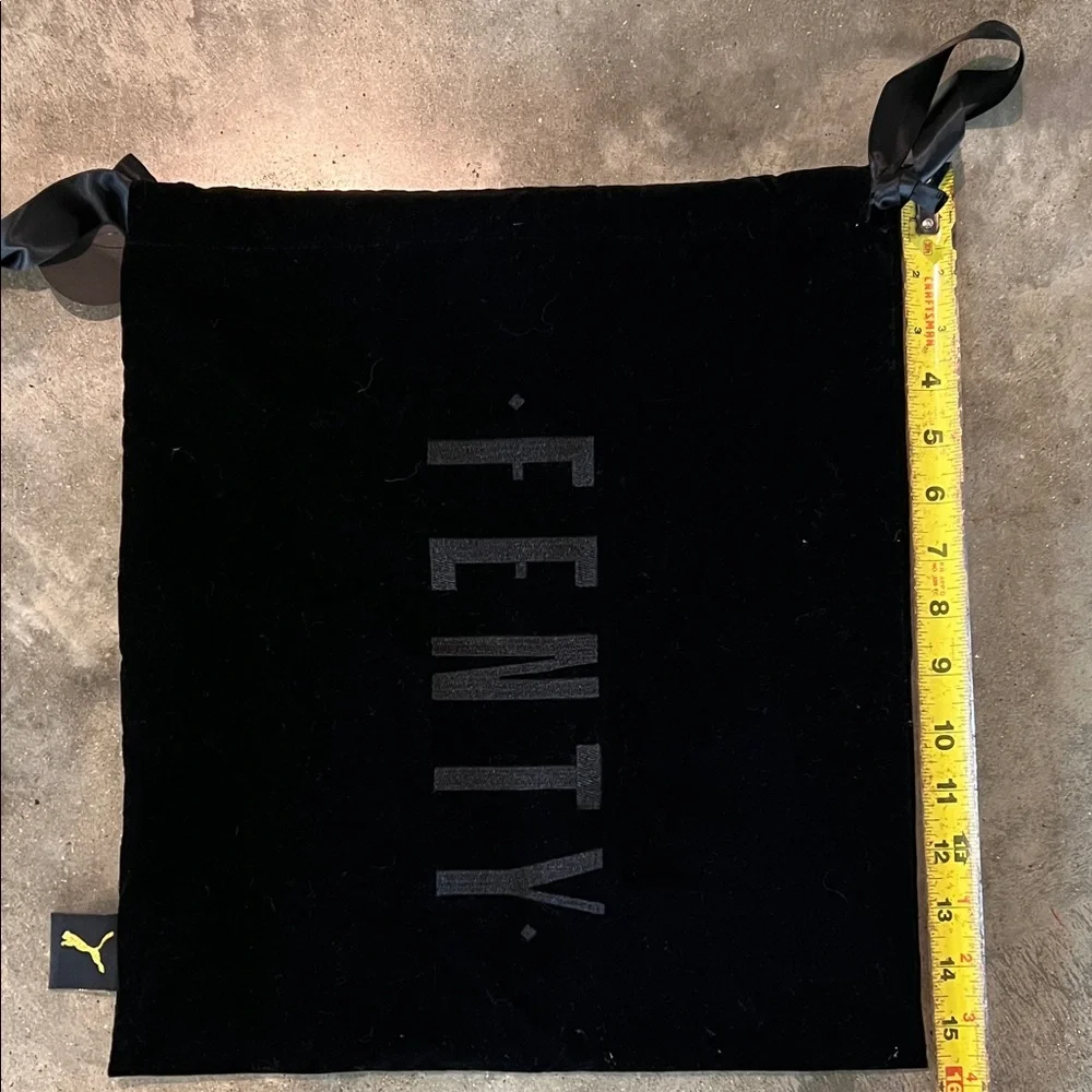 Authentic FENTY x Puma Velvet Drawstring Garment Bag in Black